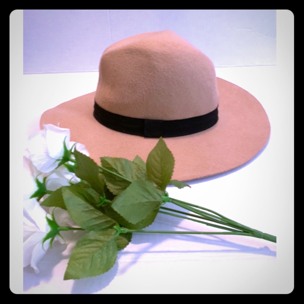Tan and Black Fedora Hat!